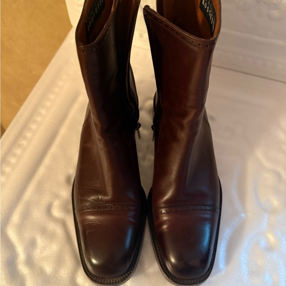 Women's Lux Italian Fratelli Rossetti Rich Brown Ankle Booties Boots 8 M